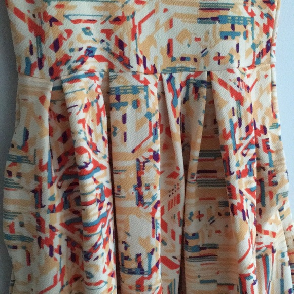 LuLaRoe Amelia Abstract Fit & flare dress XS - Picture 5 of 8